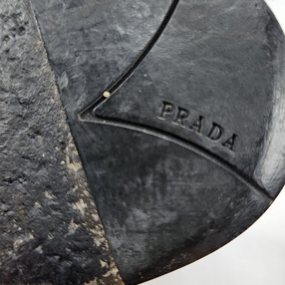 Prada James Jean Fairy Collection Black and Pink Women's Sandals Size 8.5 - Picture 8 of 10